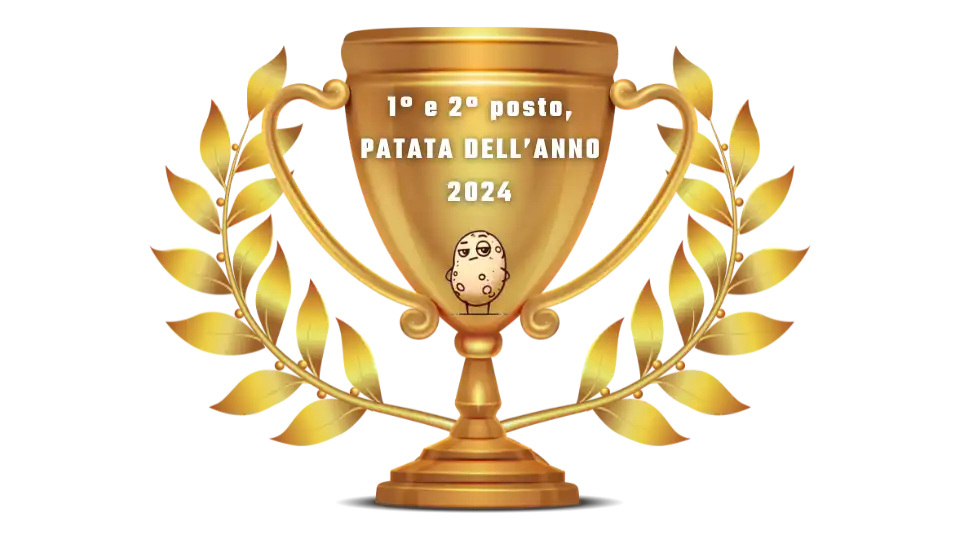 Primo posto e secondo posto come Patata dell'anno 2024 per Giusto un Pensierino